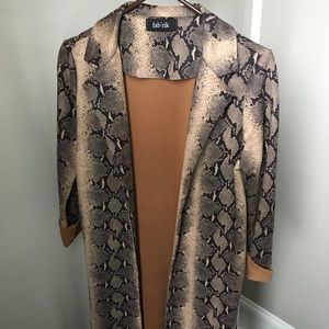 Animal print duster